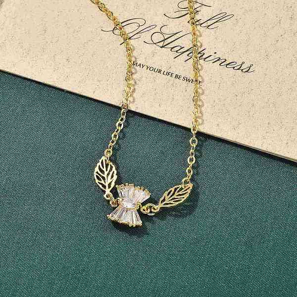 Brass Micro Pave Cl… - image