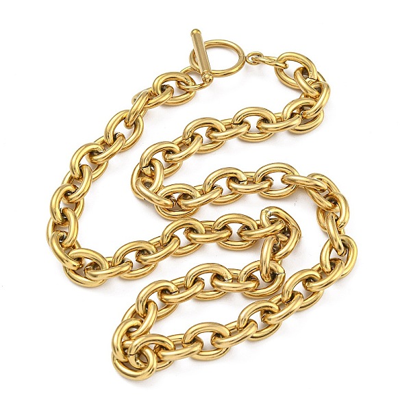 304 Stainless Steel Cable Chain Necklaces for Men Women
