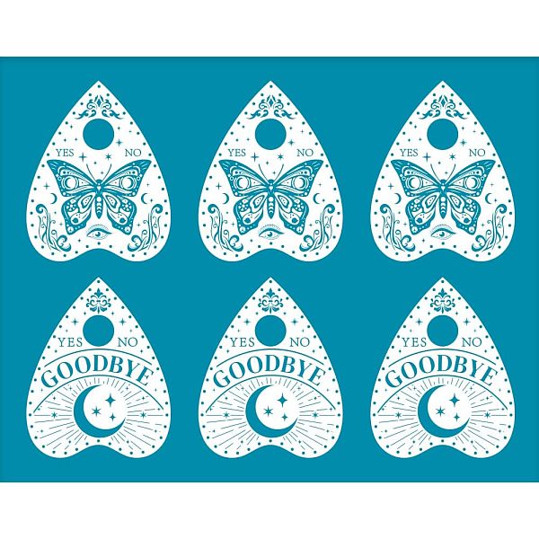 

PandaHall Silk Screen Printing Stencil, for Painting on Wood, DIY Decoration T-Shirt Fabric, Butterfly Pattern, 100x127mm Nylon Butterfly..., Cyan