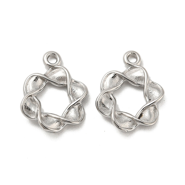 

PandaHall 304 Stainless Steel Pendants, Flower Charm, Stainless Steel Color, 16x11.5x2mm, Hole: 1.6mm 304 Stainless Steel Flower