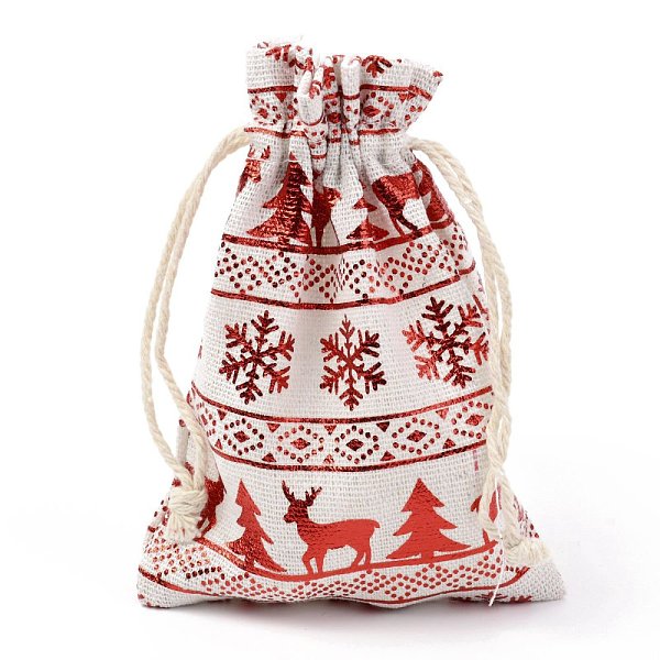 Sac En Tissu En Coton à Thème De Noël