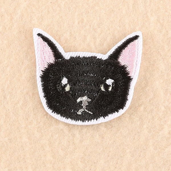 PandaHall Computerized Embroidery Cloth Iron/Sew On Patches, Costume Accessories, Appliques, Cat, Black, 3.5x4cm Cloth Cat Black PandaHall Computerized Embroidery Cloth Iron/Sew On Patches, Costume Accessories, Appliques, Cat, Black, 3.5x4cm Cloth Cat Black