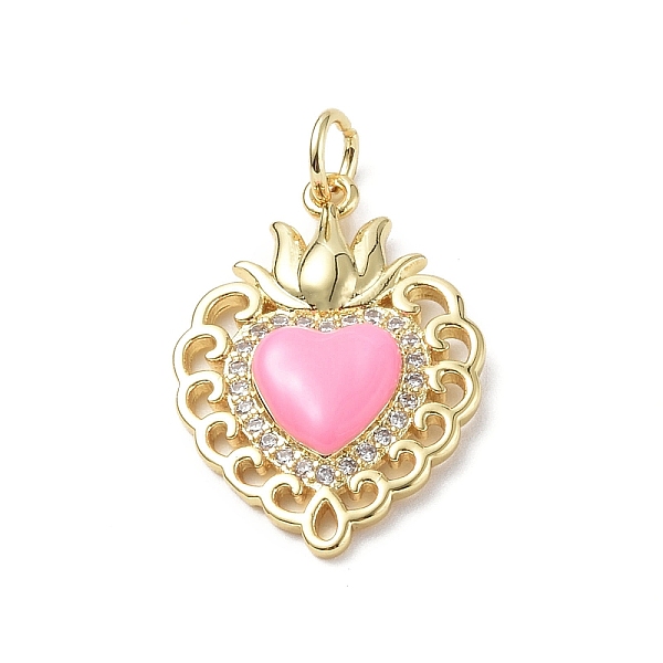 

PandaHall Eco-Friendly Rack Plating Brass Micro Pave Cubic Zirconia Pendants, with Enamel & Jump Ring, Long-Lasting Plated, Lead Free &..., Multicolor
