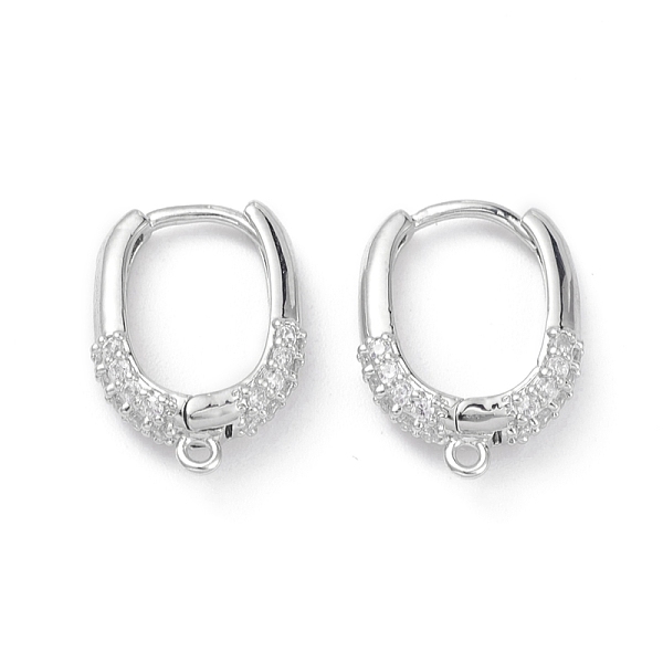 

PandaHall Brass Micro Pave Clear Cubic Zirconia Hoop Earring Findings, with Horizontal Loops, Platinum, 17x12.5x4mm, Hole: 1.2mm, Pin: 1mm...