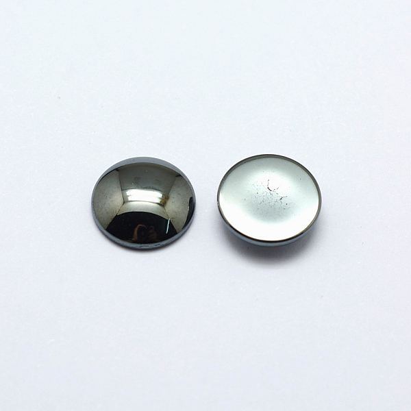 

PandaHall Non-Magnetic Synthetic Hematite Cabochons, Half Round/Dome, Gray, Dark Gray, 12x3.2mm Non-magnetic Hematite Half Round Gray