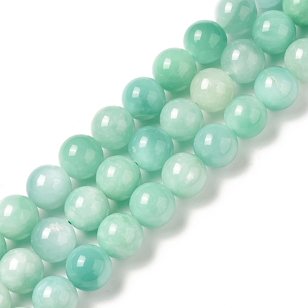 

PandaHall Natural Glass Beads Strands, Round, 12mm, Hole: 1.5mm, about 34pcs/strand, 15.91inch(40.4cm) Natural Glass Round