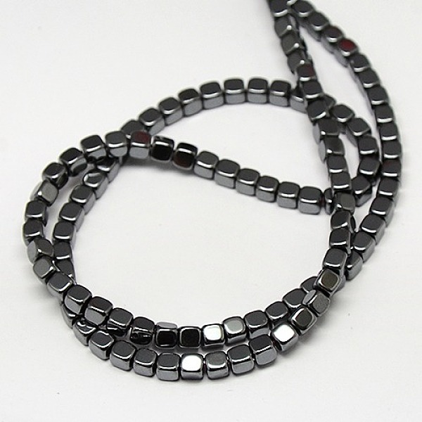 

PandaHall Non-magnetic Synthetic Hematite Beads Strands, Cube, Grade A, 4x4x4mm, Hole: 1mm, about 100pcs/strand, 16 inch Non-magnetic...