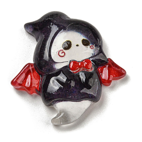 

PandaHall Halloween Theme Translucent Resin Decoden Cabochons, Ghost, 26.5x26x6.5mm Resin Ghost