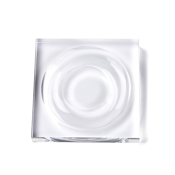 

PandaHall Square Transparent Acrylic Single Bracelet/Bangle Display Tray, Bracelet Jewelry Organizer Holder, Clear, 10x10x1.4cm, Slot: 2cm...