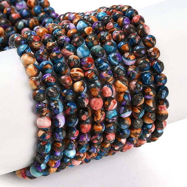 Natural Howlite Bea… - image