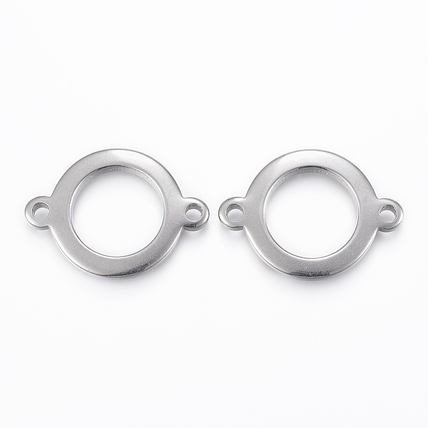 

PandaHall 304 Stainless Steel Links connectors, Rings, Stainless Steel Color, 27.5x20x2mm, Hole: 2.5mm 304 Stainless Steel Ring