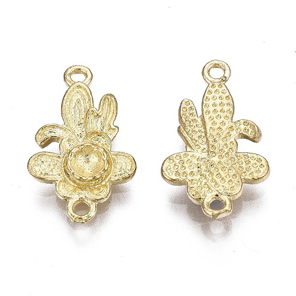 

PandaHall Brass Link Cabochon Settings, for Enamel, Nickel Free, Raw(Unplated), 16x9.5x2.5mm, Hole: 1.2mm Brass Others