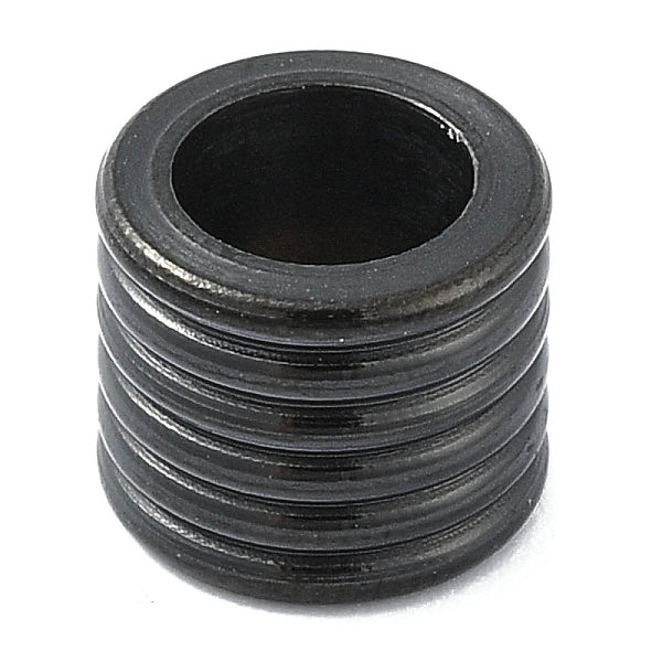 

PandaHall 304 Stainless Steel European Beads, Large Hole Beads, Grooved Column, Black, 8x6.5mm, Hole: 5mm 304 Stainless Steel Column