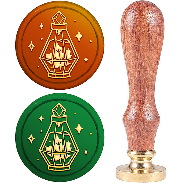 

PandaHall CRASPIRE Magic Potion Bottle Wax Seal Stamp 25mm Maple Leaf Detachable Brass Head with Wooden Handle Sealing Stamp Wedding Letter...