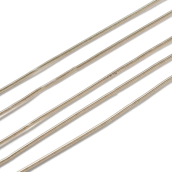 

PandaHall French Wire Gimp Wire, Flexible Round Copper Wire, Metallic Thread for Embroidery Projects and Jewelry Making, Wheat, 18 Gauge..., Orange