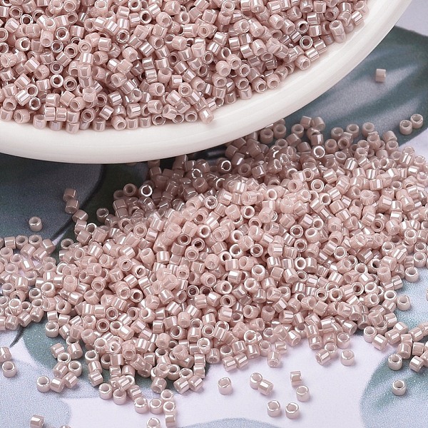 

PandaHall MIYUKI Delica Beads, Cylinder, Japanese Seed Beads, 11/0, (DB1535) Opaque Pink Champagne YellowCeylon, 1.3x1.6mm, Hole: 0.8mm...