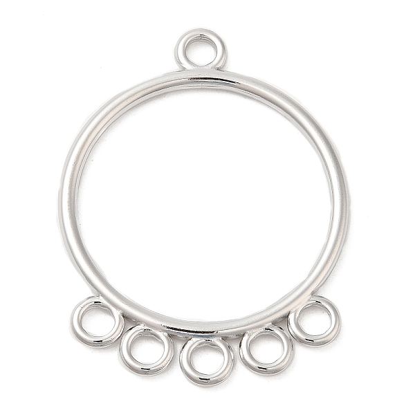

PandaHall 304 Stainless Steel Chandelier Component Links, Round, Stainless Steel Color, 40x30x2mm, Hole: 3mm 304 Stainless Steel Ring