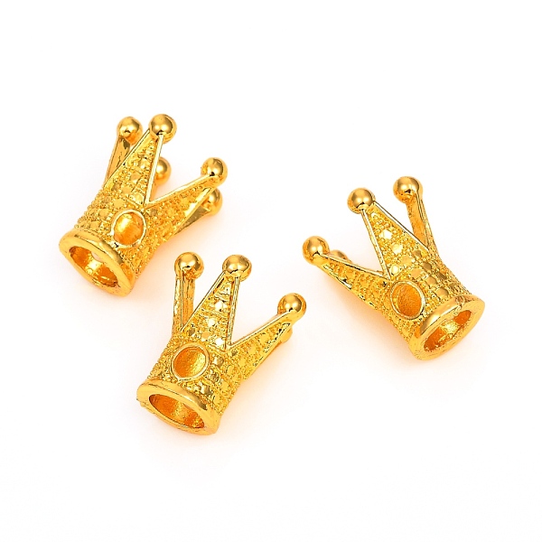 

PandaHall Alloy Beads, Crown, Golden, 13x11~12mm, Hole: 2.5mm Alloy Crown