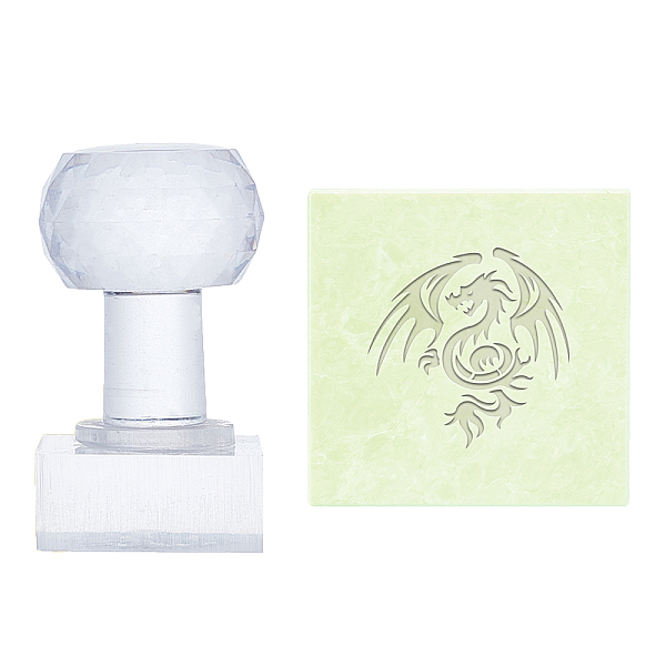 

PandaHall PH Bird of Wonder Soap Stamps Handmade Soap Stamp with Handle Soap Embossing Stamp Transparent Sealing Wax Stamp with Handle for...