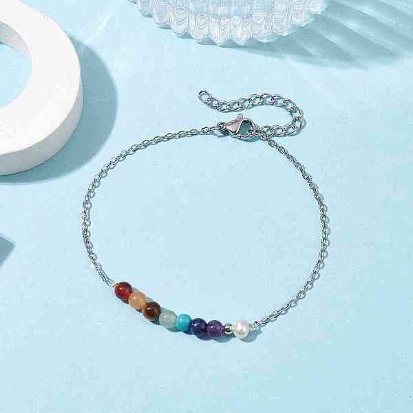 Braccialetti Con Perline Miste Naturali E Sintetiche A Tema Chakra