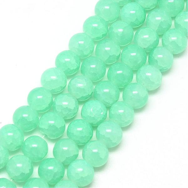 

PandaHall Baking Painted Crackle Glass Bead Strands, Round, Turquoise, 4mm, Hole: 1.1~1.3mm, about 200pcs/strand, 31.4 inch Glass Round..., Green