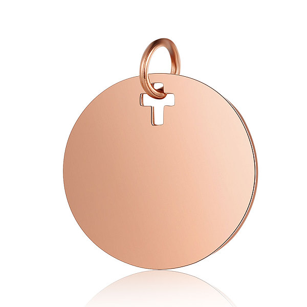 

PandaHall 201 Stainless Steel Pendants, Manual Polishing, Flat Round, Stamping Blank Tag, Rose Gold, 16x1mm, Hole: 3.5mm 201 Stainless Steel...