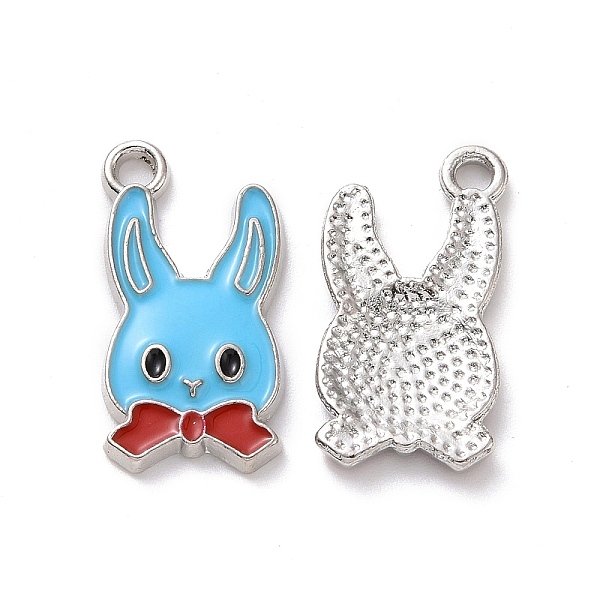 

PandaHall Alloy Enamel Pendants, Rabbit, Mixed Color, Platinum, 21x11x2mm, Hole: 1.8mm Alloy+Enamel Rabbit Multicolor