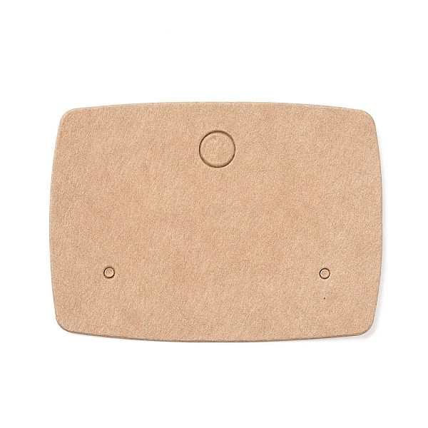 

PandaHall Blank Kraft Paper Earring Display Cards, Rectangle, BurlyWood, 4x5x0.05cm, Hole: 1.5mm Paper Rectangle Orange