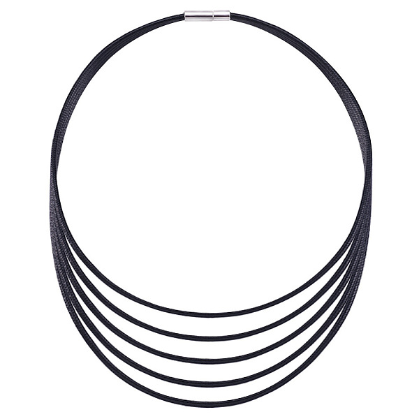 

PandaHall Beadthoven 20Pcs 5 Style Waxed Necklace Making Accessories, with Platinum Brass Bayonet Clasps, Black, 45.5~71x0.3cm, 4pcs/style...