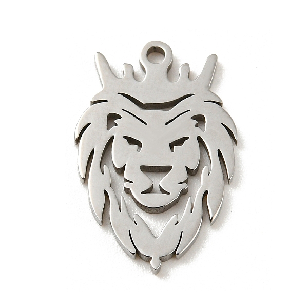

PandaHall 201 Stainless Steel Pendants, Laser Cut, Lion, Stainless Steel Color, 16.5x10.5x1mm, Hole: 1.2mm, 5pcs/bag 201 Stainless Steel...