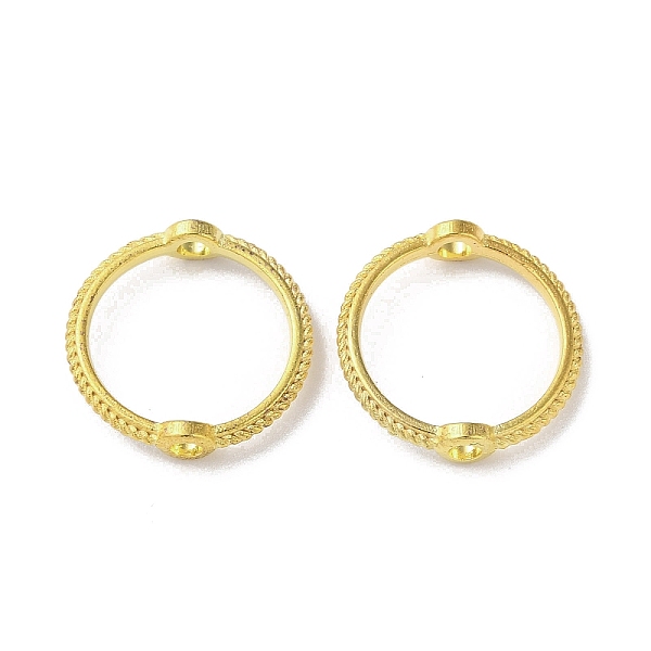 

PandaHall Alloy Bead Frames, Ring, Golden, 13x3mm, Hole: 1.6mm Alloy Ring