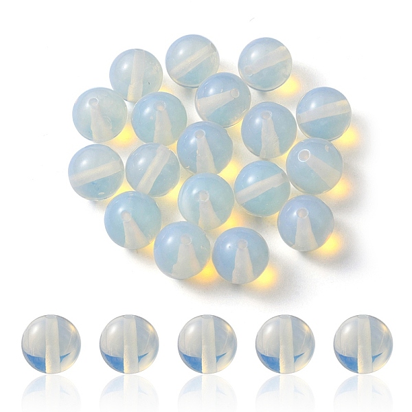 

PandaHall 20Pcs Opalite Round Beads, 10mm, Hole: 1mm Opalite Round