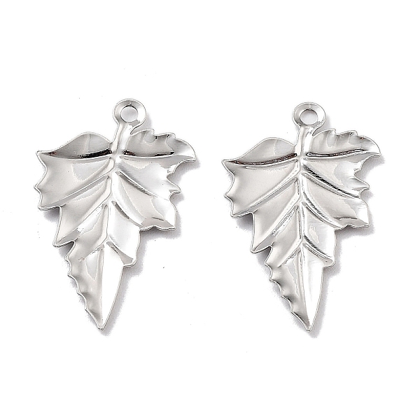 

PandaHall Brass Pendants, Leaf, Real Platinum Plated, 23.5x14.5x1.5mm, Hole: 1mm Brass Leaf