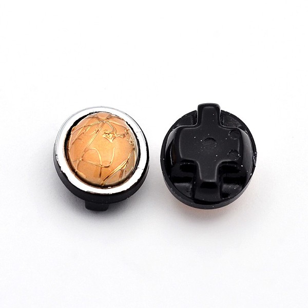 

PandaHall Sew on Taiwan Acrylic, Garment Accessories, Oval, Sandy Brown, 17x13x8mm, Hole: 1mm Acrylic Rhinestone Oval Brown