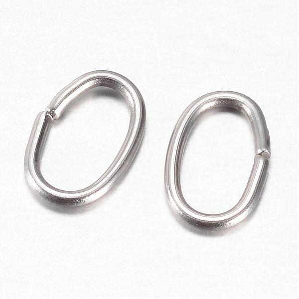 

PandaHall 201 Stainless Steel Quick Link Connectors, Linking Rings, Oval, Stainless Steel Color, 6x4x0.7mm, Hole: 2.8x5mm, 3000pcs/bag 201...
