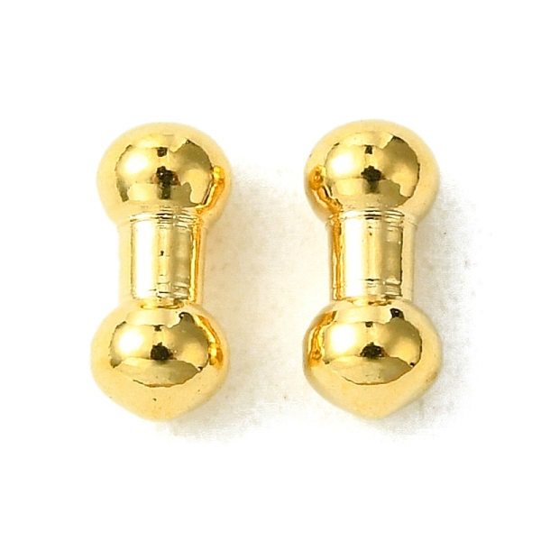 

PandaHall 304 Stainless Steel Findings, Dumbbell, Real 18K Gold Plated, 6.5x3mm 304 Stainless Steel