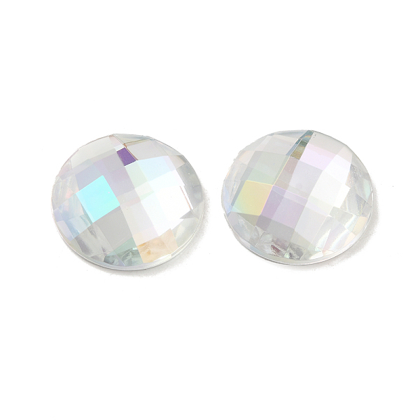 

PandaHall Taiwan Acrylic Rhinestone Cabochons, Flat Back and Faceted, Half Round/Dome, Colorful, 20x6mm Acrylic Rhinestone Half Round Silver