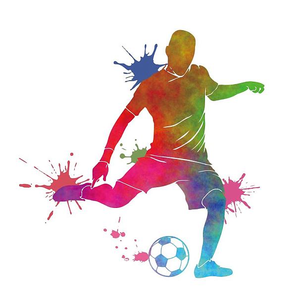 

PandaHall PVC Wall Stickers, Wall Decoration, Football Player, 390x1180mm PVC Football