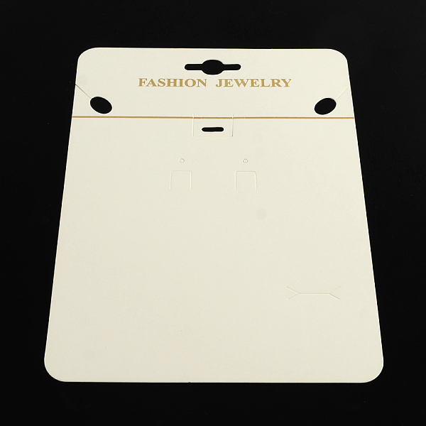 

PandaHall Rectangle Shape Cardboard Necklace Display Cards, White, 190x140x0.8mm Paper Rectangle White