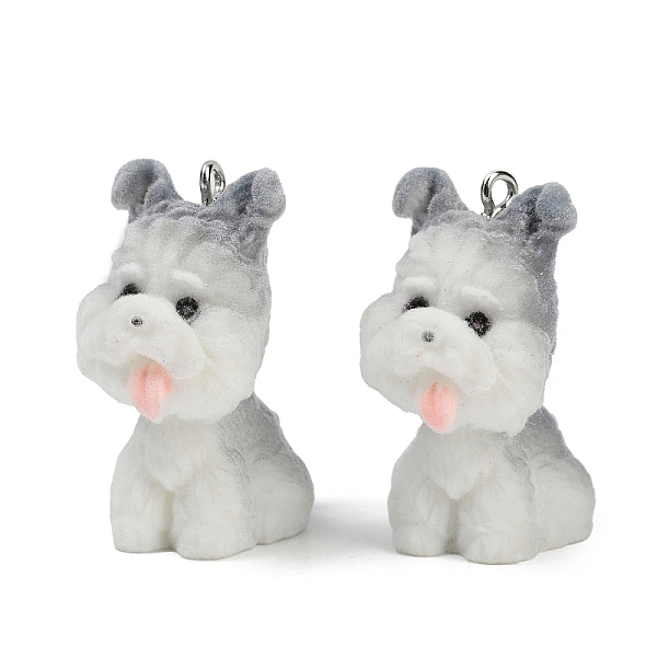 Flocky Resin Pendan… - image