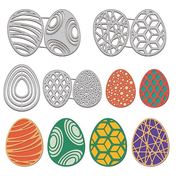 

PandaHall 4Pcs 4 Styles Carbon Steel Cutting Dies Stencils, for DIY Scrapbooking, Photo Album, Decorative Embossing Paper Card, Stainless...