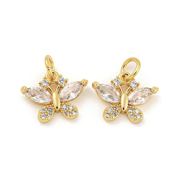 

PandaHall Brass Micro Pave Clear Cubic Zirconia Pendants, Butterfly, Real 18K Gold Plated, 9x13x2.5mm, Hole: 3mm Brass+Cubic Zirconia...