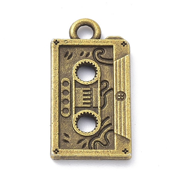 

PandaHall Tibetan Style Alloy Cassette Tape Pendants, Antique Bronze, 23x12x2mm, Hole: 2.3mm Alloy Rectangle