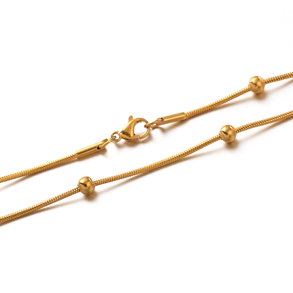 

PandaHall 304 Stainless Stee Necklaces, with Lobster Clasps, Golden, 19.6 inch(49.8cm) 304 Stainless Steel