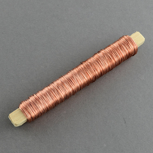 

PandaHall Round Iron Wire, Light Salmon, 24 Gauge, 0.5mm, about 164.04 Feet(50m)/roll, 10 rolls/set Iron Round Red