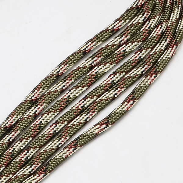 

PandaHall 7 Inner Cores Polyester & Spandex Cord Ropes, for Rope Bracelets Making, Olive, 4mm, about 109.36 yards(100m)/bundle..., Green