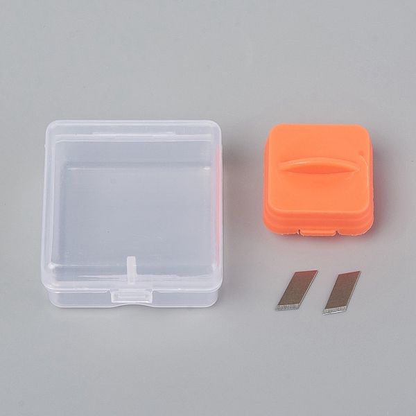 

PandaHall Replacement Blade for Paper Cutter, Orange, 25x24x17mm Plastic Orange
