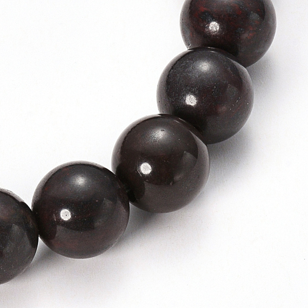 

PandaHall Natural Bloodstone Beaded Stretch Bracelets, Round, 2-1/8 inch(55mm), Bead: 10mm Bloodstone
