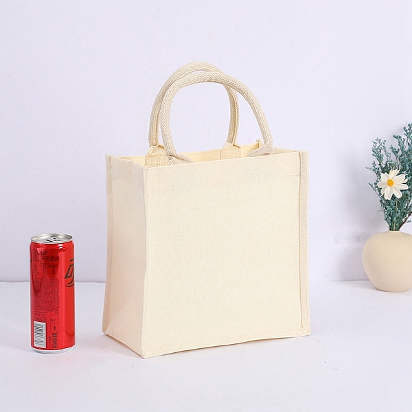

PandaHall Blank Burlap Bags Totes with Handle, Rectangle, Beige, 25x15x25cm Burlap Rectangle Yellow