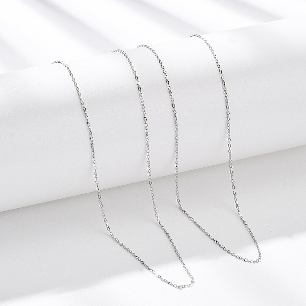 1MM 304 Stainless Steel Cable Chain Necklaces